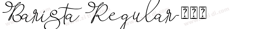 Barista Regular字体转换